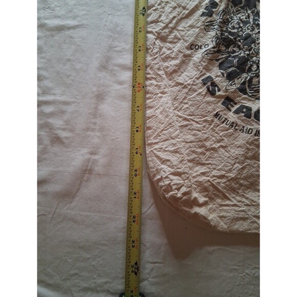 Col. Springs We Have Each Other Canvas Tote Bag White Cream Off Shoulder Grocery - Picture 2 of 7